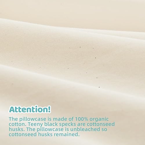 Miniatura 6 de LOFE Almohada orgánica para niños pequeños con funda - 13x18 Almohada para niños pequeños con funda de algodón orgánico 100%, almohada orgánica