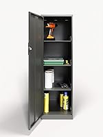 Vista 9 de Gabinete personal, 4 estantes, carbón