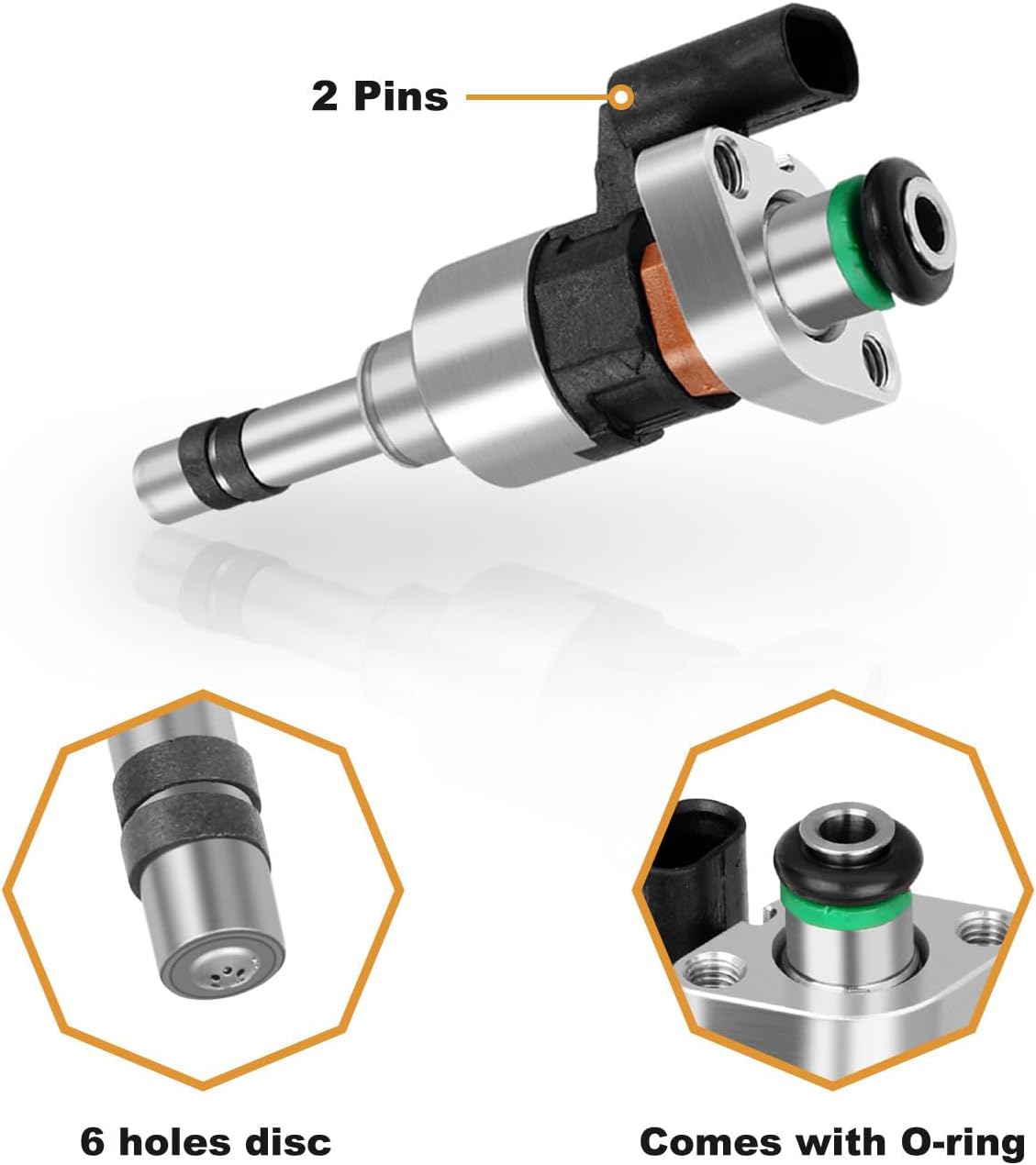 55577403 Fuel Injectors 4pcs Compatible with Chevry Cruze 1.4L 2016-2019 1.4L,for Equinox Malibu 2018-2020 1.5L, for GMC Terrain 2018-2020 1.5L, for Buick Encore 2016-2019 1.4L FJ1293