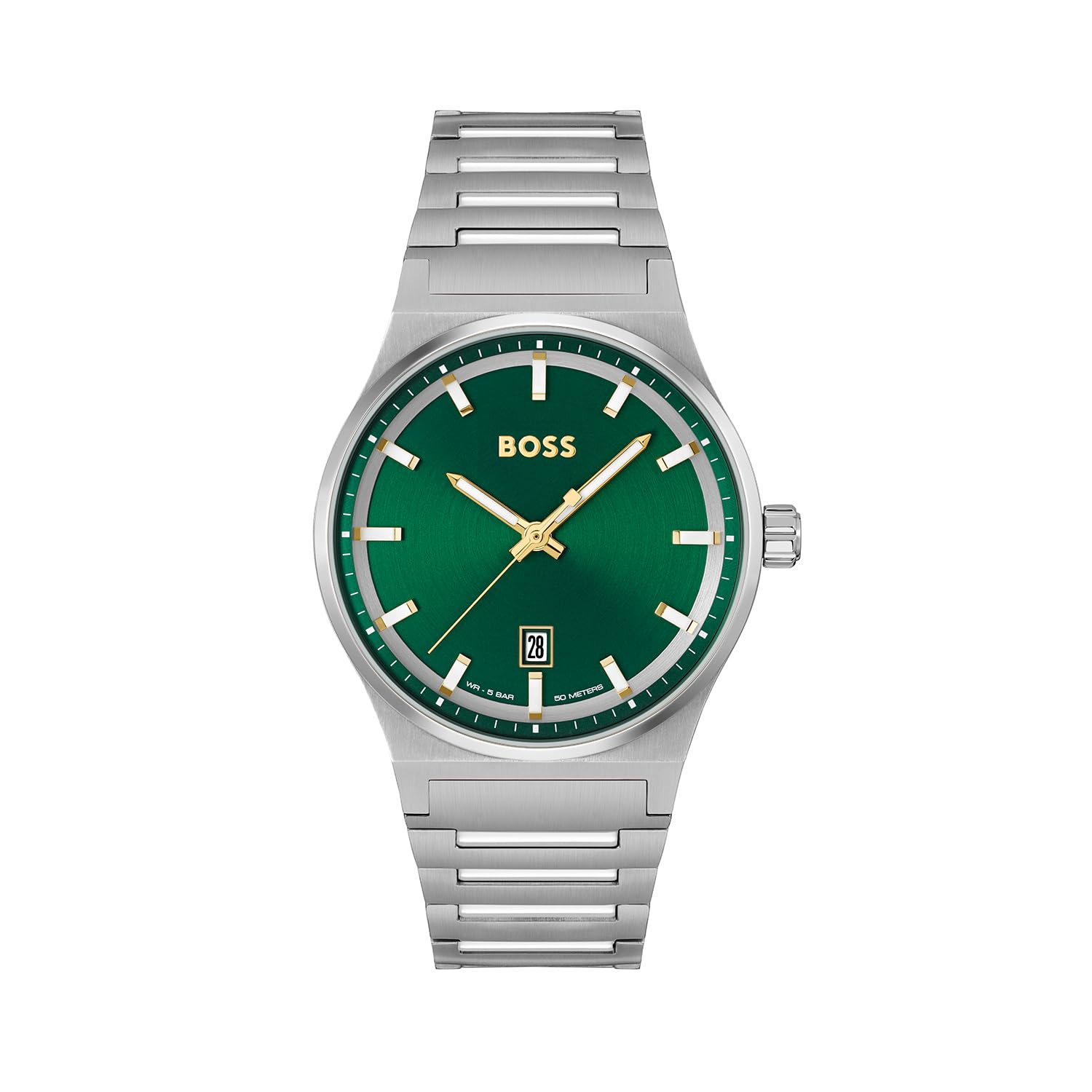 BOSS Analogue Quartz Watch for Men Candor Collection with Stainless Steel Bracelet