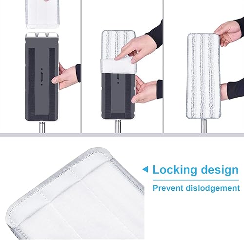 Miniatura 3 de Almohadillas planas para trapeador, almohadillas de repuesto para trapeador, almohadillas de microfibra absorbentes más fuertes, almohadillas