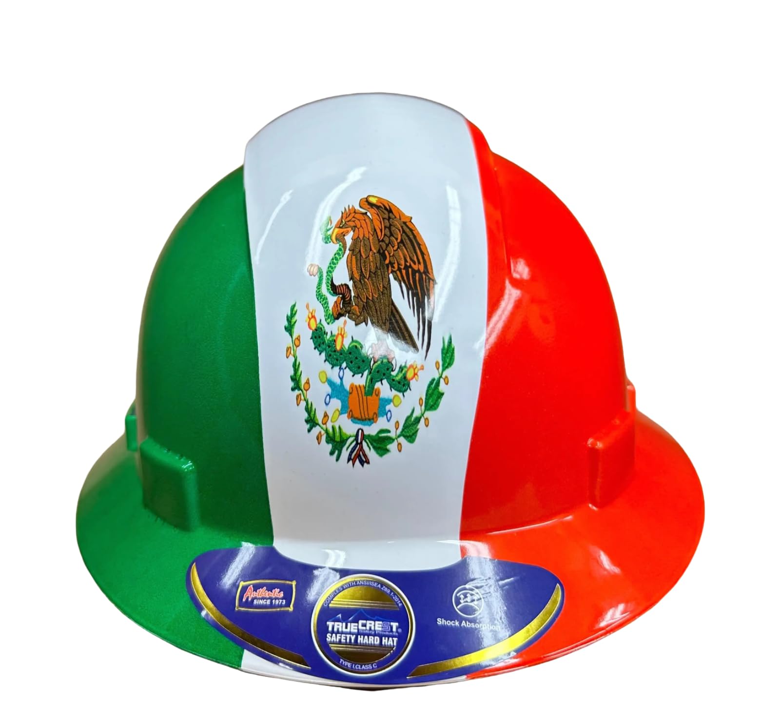 HDPE Hydro Dipped Full Brim Hard Hat with Fas-trac Suspension