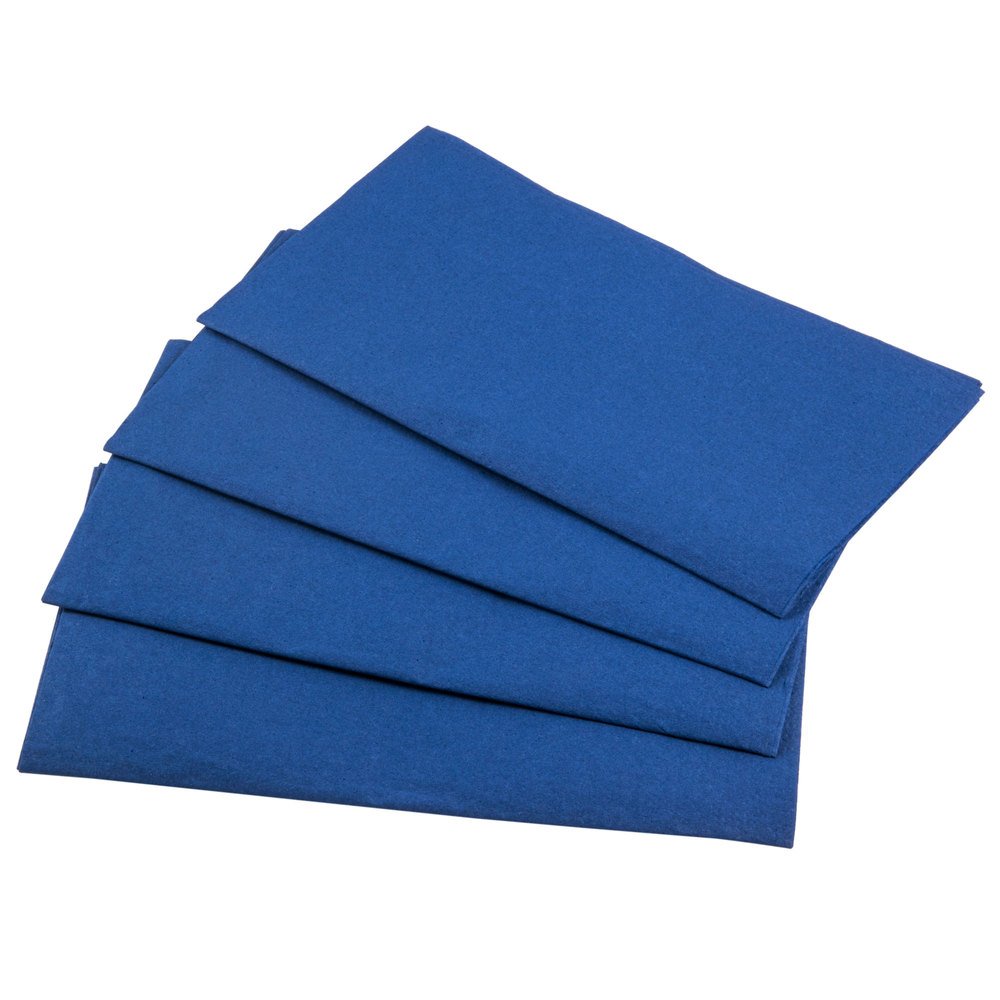 Perfectware 2 plis Serviettes de table Navy- 100 2 plis Serviettes de table en bleu marine, 7,6 cm Hauteur, 10,2 cm de large, 20,3 cm de long (lot de 100), bleu marine, 100