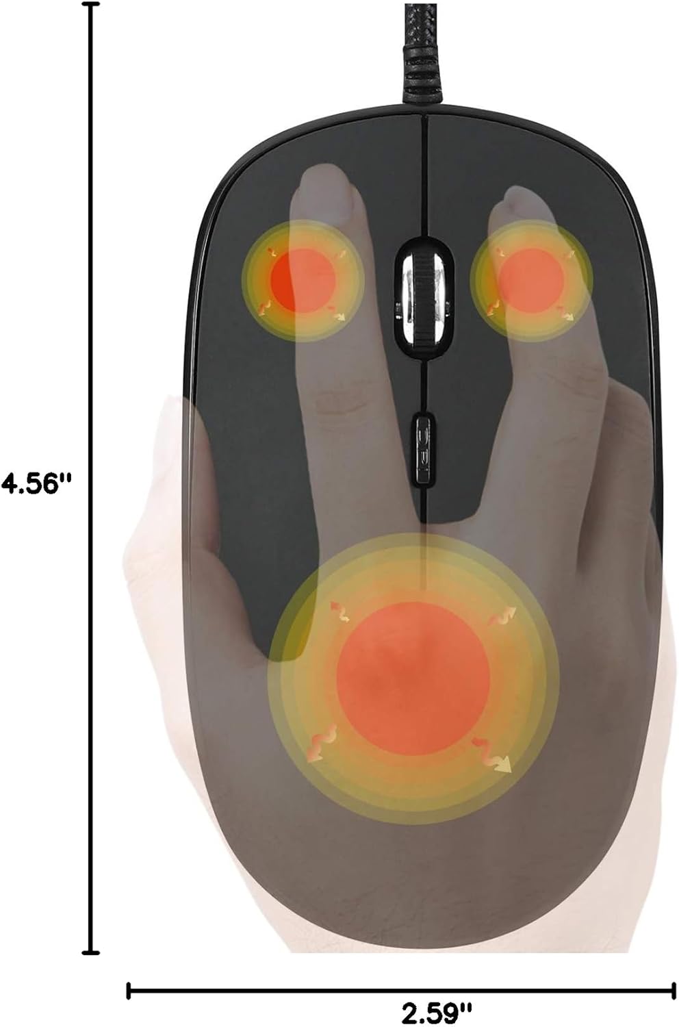 USB Heated Mouse, All Surface Heat, Palm Warmer, Warm Computer Desktop, Heated Computer Mice, Mouse Hand Warmer, Optical