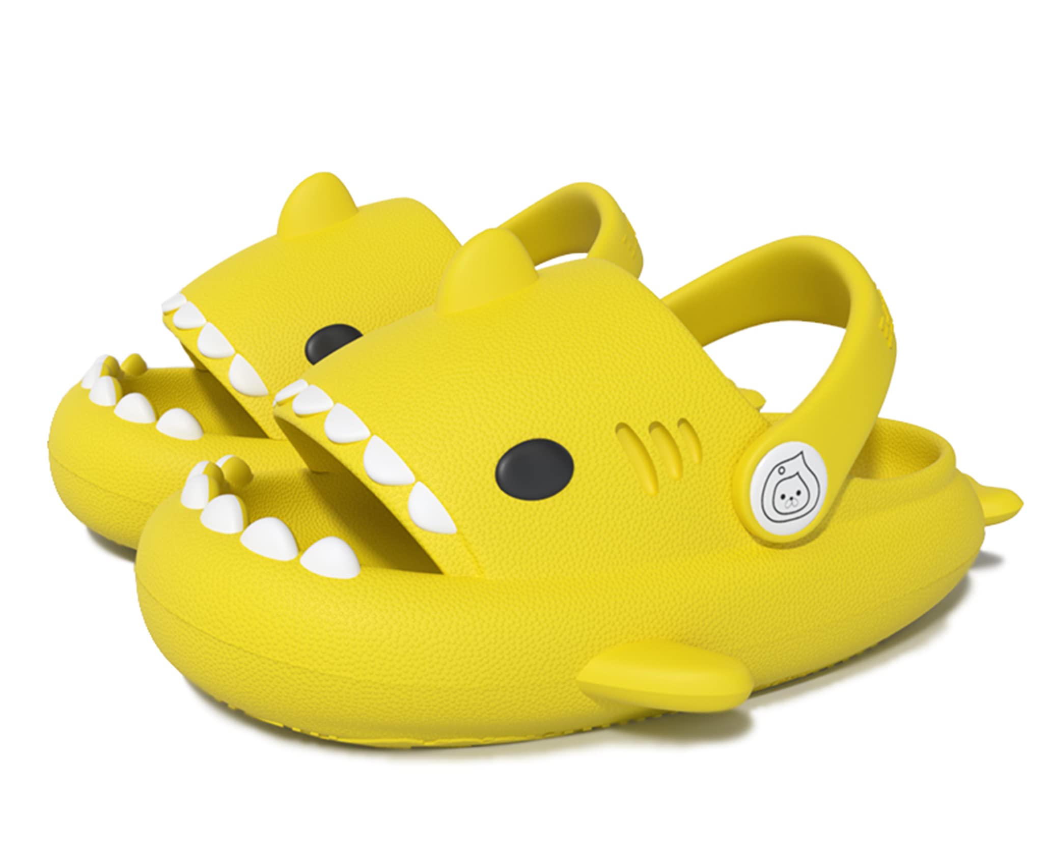 SMajong Chanclas de Playa para Niña Niño Zapatillas de Baño Antideslizante Zapatos de Piscina Ligero Verano Mules, A Amarillo, 25/26 EU