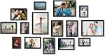 8.5 x 11 Frame Document Frame, Gallery Wall Frame Fits 8.5 x 11 Diplomas, Documents & Certificates, Picture Frame 11 x8.5, Diploma Frame Wall or Tabletop Display Black（Set of 4）
