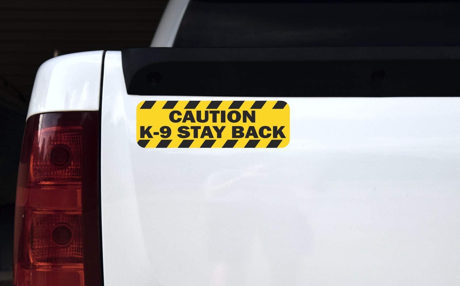 StickerTalk Caution K-9 Stay Back Magnet, 10 inches by 3 inches