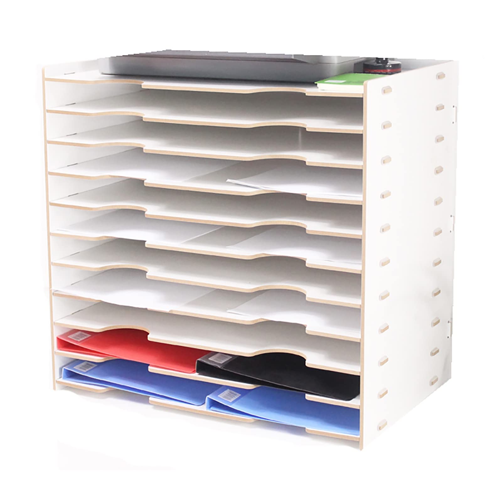 Organizador de Escritorio - Bandeja de Madera tamaño Carta para Papel