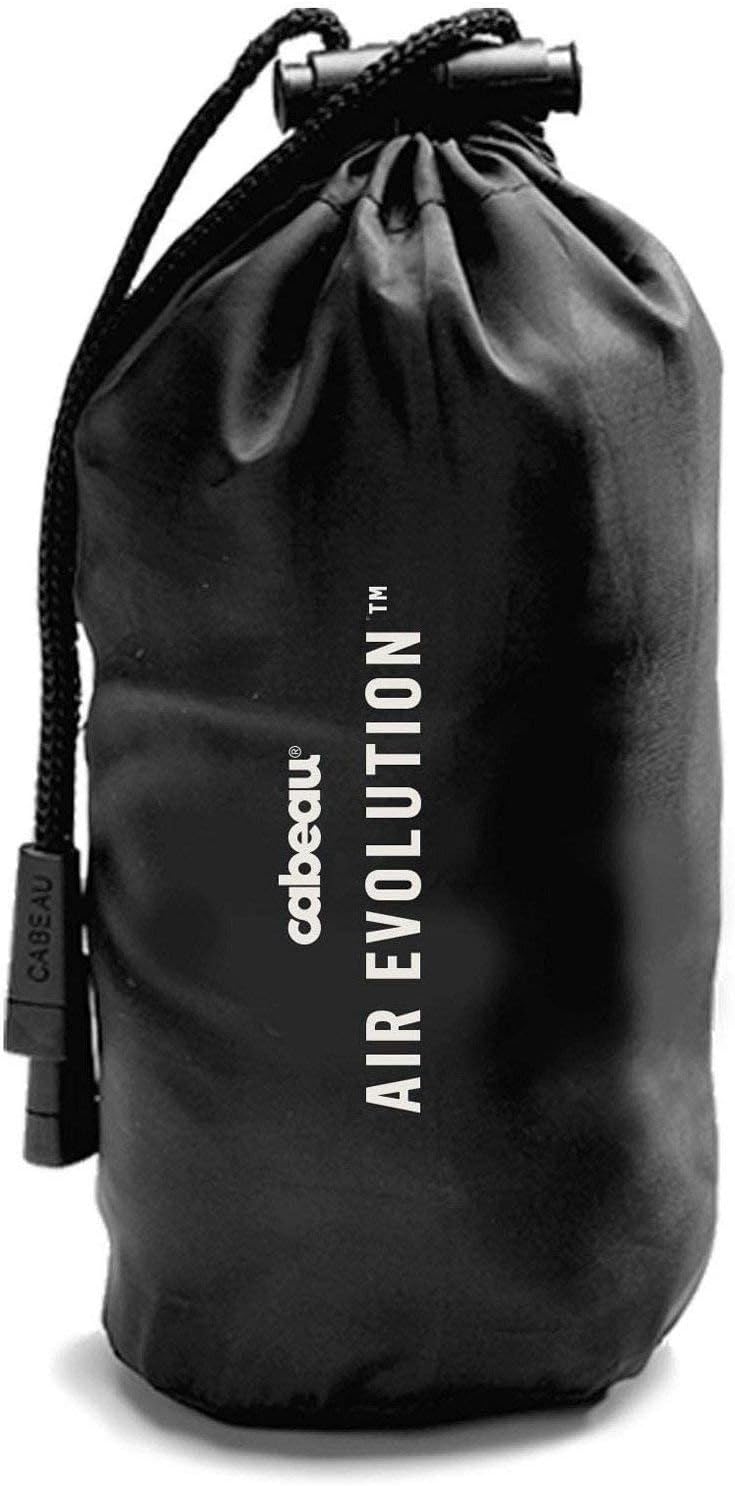 Cabeau Air Evolution Inflatable Travel Pillow and Case Inflatable Airplane Neck Pillow - Easy Storage - Washable Velour Cover - 360 Degree Comfort and Chin Support