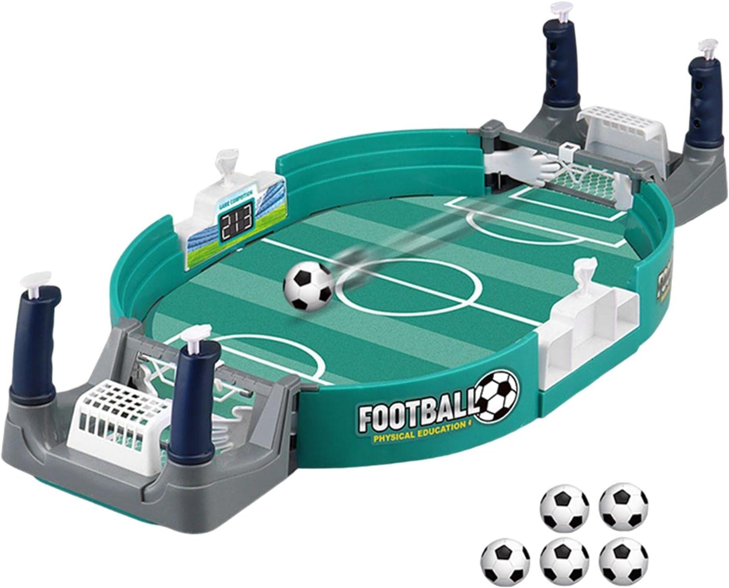 Mini Tabletop Football Pinball Games Table Board Hand Eye Coordination Soccer Football Games for Rooms Family Night Parties Adults, Upgraded Large