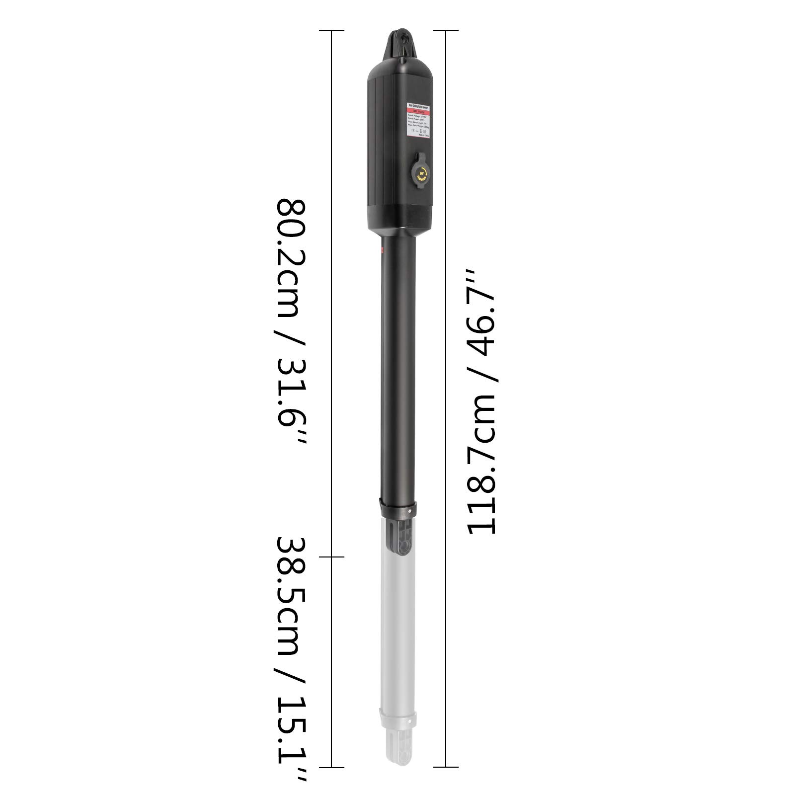 VEVOR Apricancello a Doppia Battente, Apricancello Automatico, Kit Completo Remoto, Apricancello Doppio, Carichi Pesanti Fino a 299,37kg, Cancello Lungo 457 mm, Apricancello Alimentato a CA 50W