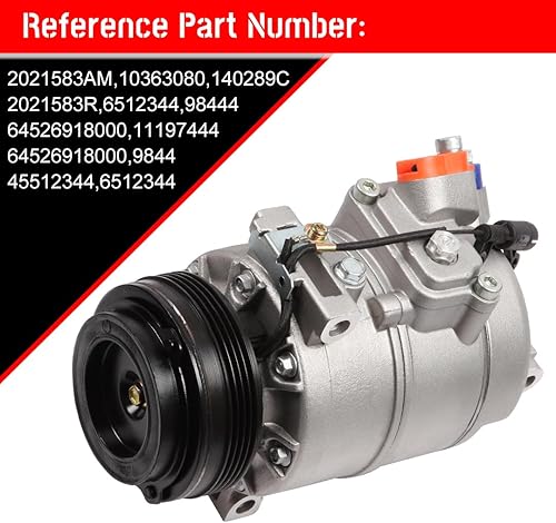 Miniatura 6 de CCIYU Compresor del AC con el compresor de aire del aire acondicionado del embrague para el coche 2003 2004 2005-2006 para BMW X5 3.0L compresor de