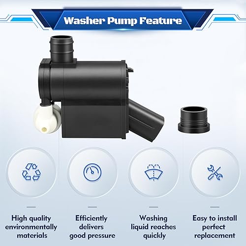 Miniatura 6 de HHCSOP 98510-2V100 Bomba del motor del limpiaparabrisas con ojal, reemplazo para Hyundai Accent Elentra Santa Fe Tiburon Tucson Entourage Veloster