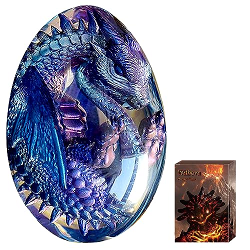 ACOCOFE Drachenei Aus Harz – Handgefertigte Skulptur Mit Lava-Optik, Geschenk Für Sammler & Fantasy-Fans