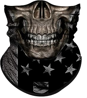 Skull Face Mask for Dust Wind Sun Protection Men Women Motorcycle Riding