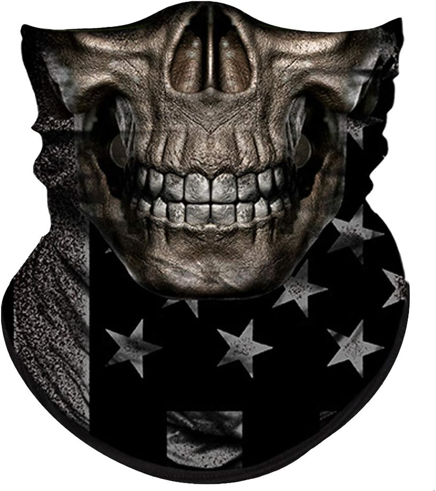 Obacle Neck Gaiter Face Mask Bandana for Dust Wind Sun Protection for Men Women