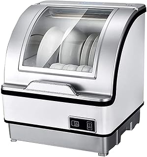 Mini Lave-Vaisselle De Table, Lave-Vaisselle De Comptoir Compact Sur Pied, Lavage À 360 ° Armoire De Rangement De Grande Capacité Pour Les Cuisines À Domicile