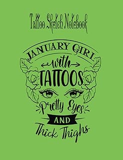 Tattoo Sketch Notebook: (Tattoo Sketchbook) Art Sketch Pad for Tattoo De...