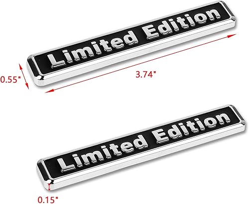 Miniatura 2 de x xotic tech 2 calcomanías universales de metal con logotipo de edición limitada para guardabarros laterales, compatible con la mayoría de los