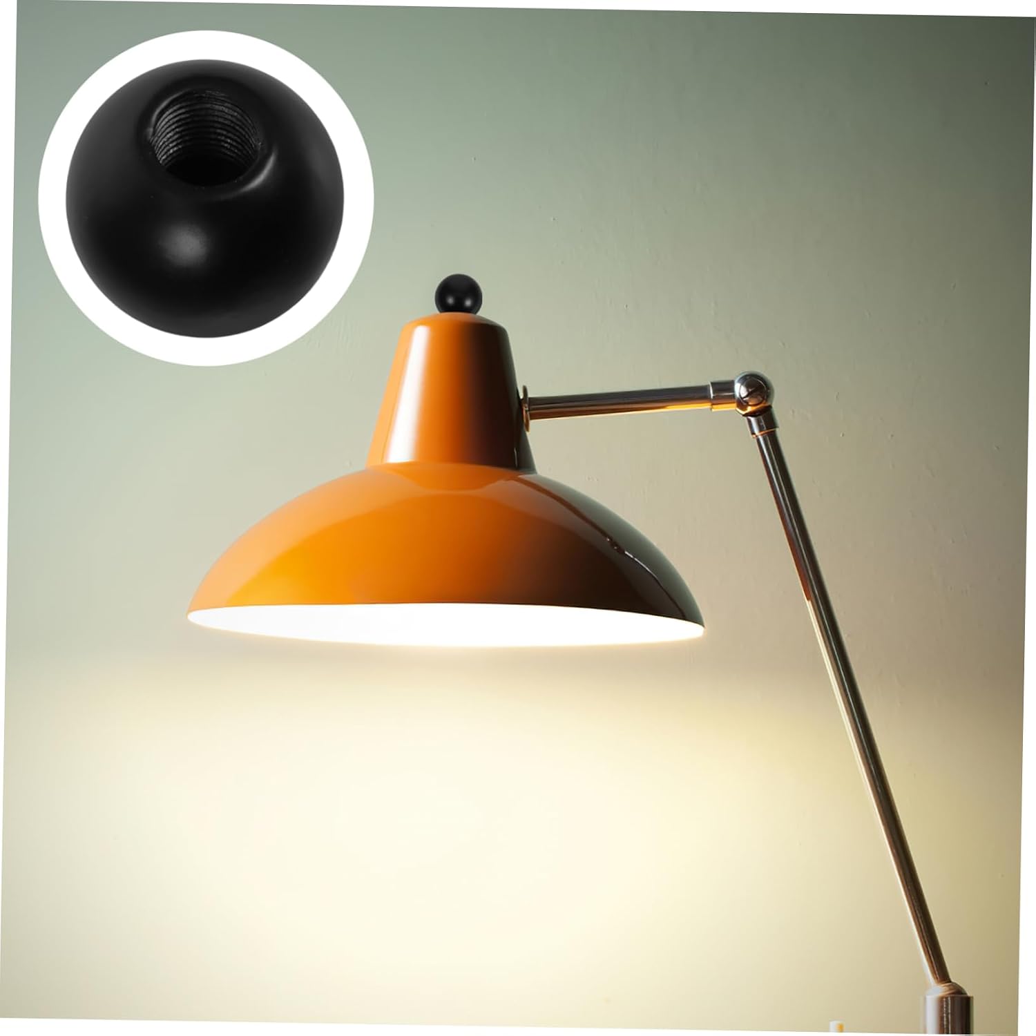 Angoily Table Lamp Lampshade Finial Cap Decorative Lampshade Holder Easy to Install Iron Material