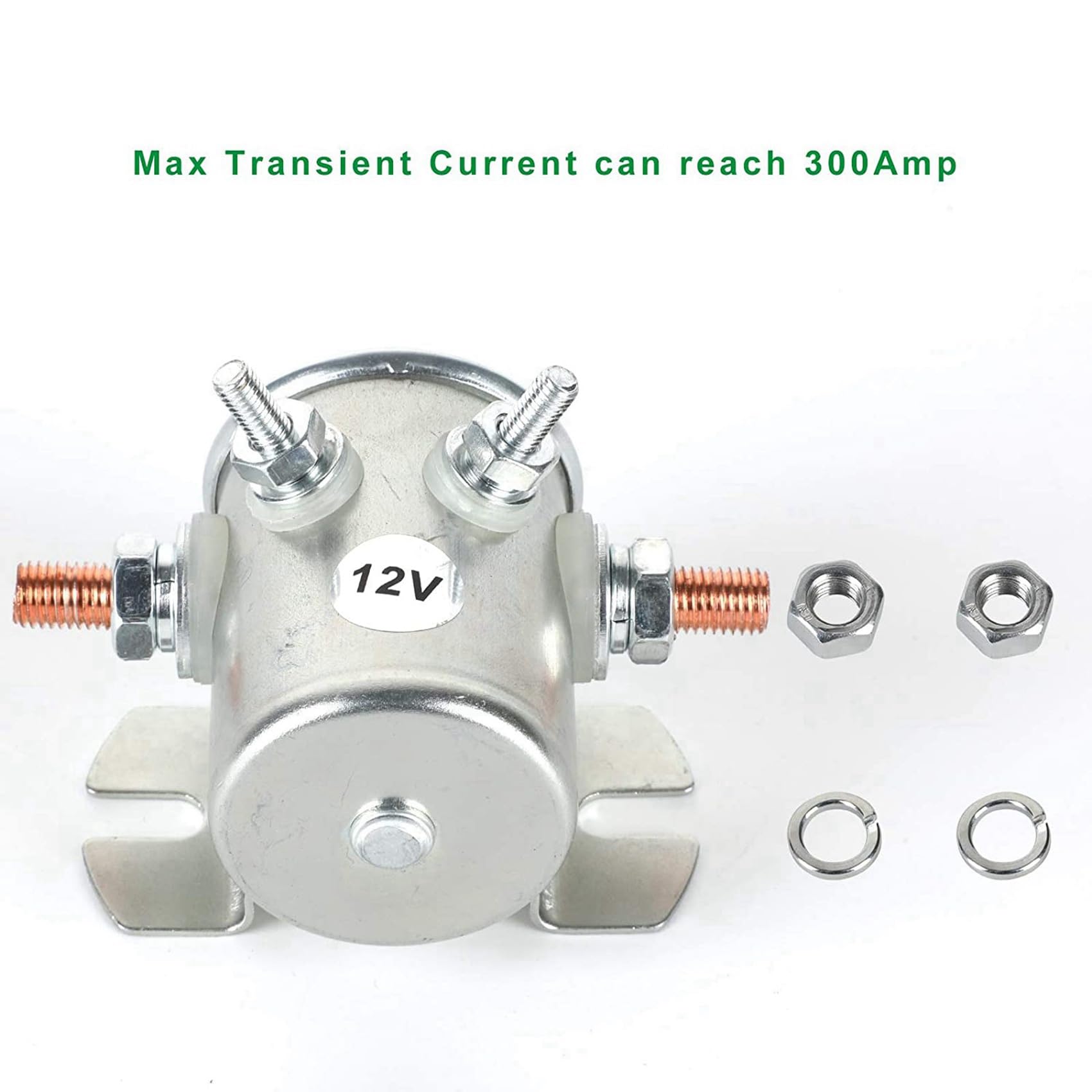 3X MAX 300A Relé de Solenoide de Servicio Continuo, Solenoide de Arranque de 12 V CC para Carros de Golf, Cabrestante, Marine en Rush