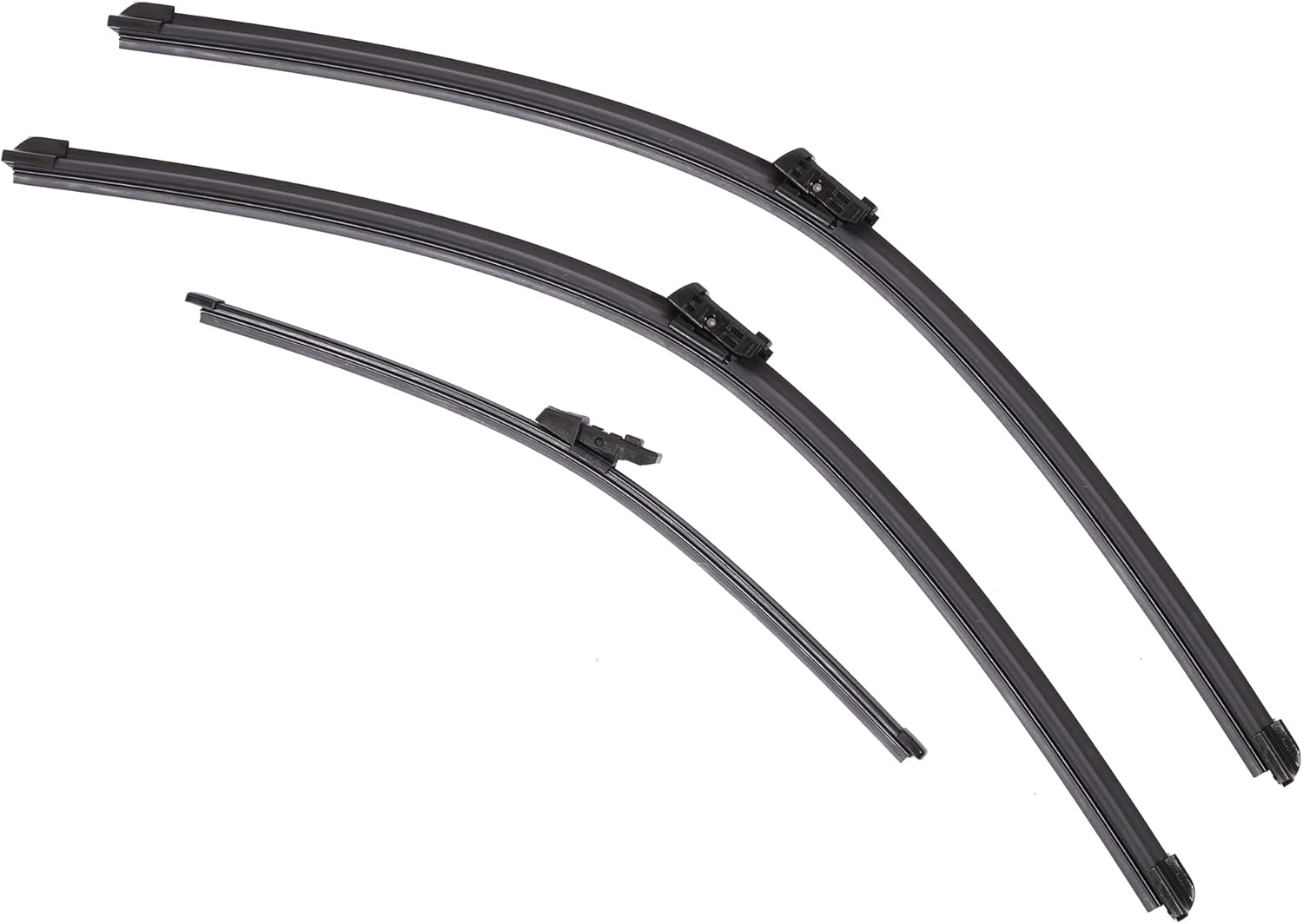 X AUTOHAUX 3Pcs 25" 22" 15" Front Windshield Wiper Blades