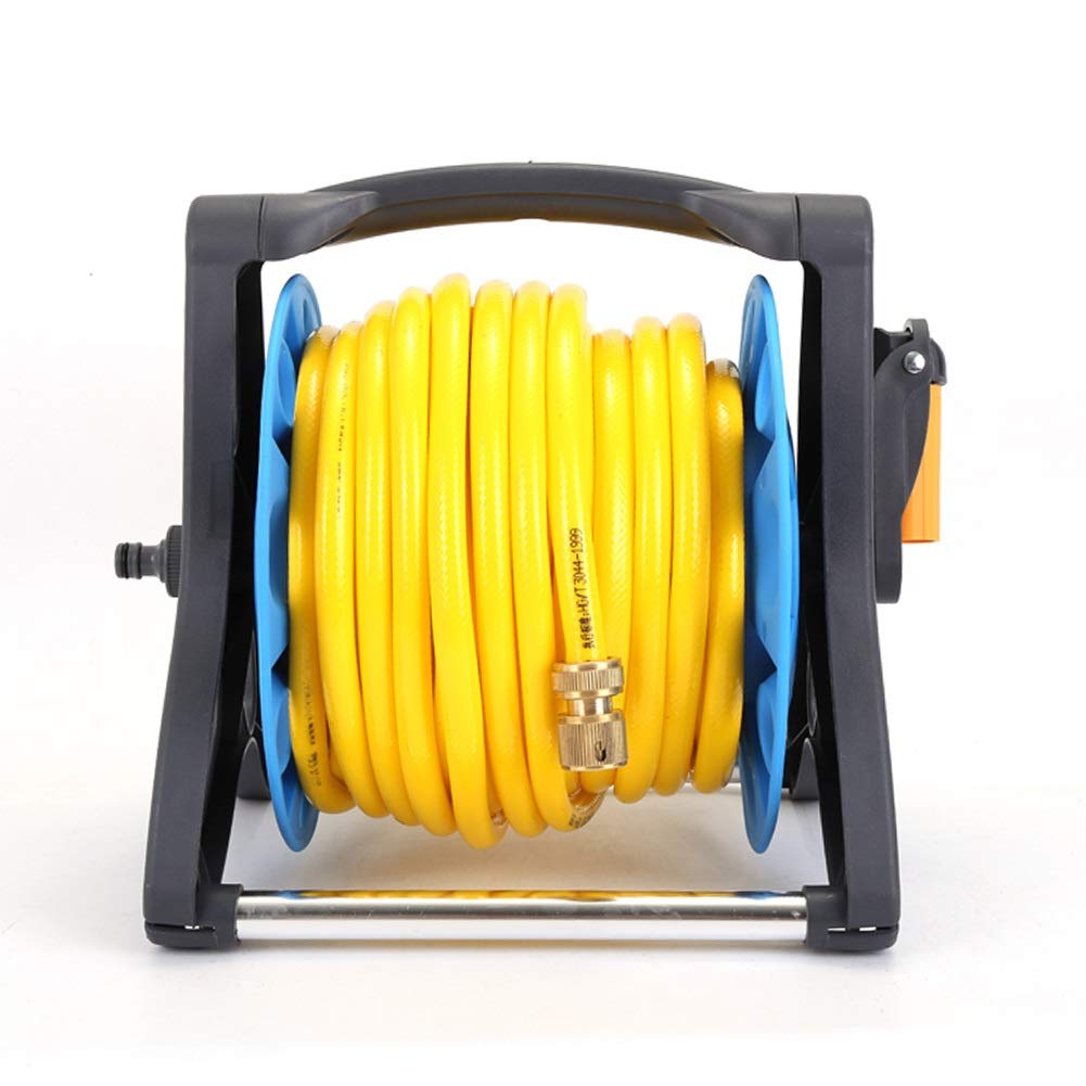 Supporto portatile per avvolgitubo da giardino per tubo dell'acqua per tubo da 1 2 pollici Staffa di supporto per carrello da 20 m per soluzioni di irrigazione e irrigazione efficienti