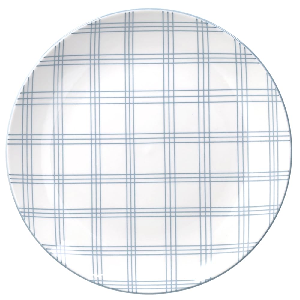 Tognana Quadro Carta Da Zucchero, Paquete de 4 Platos de Postre, Porcelana, Azul