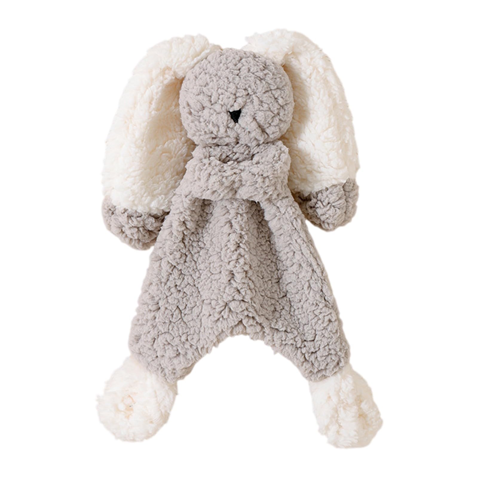 52x32cm Custom Baby Comforter Blanket with Plush Lamb Toy Personalised Embroidery Newborn Sleep Aid Machine Washable Unisex Baby Gift Blue White Nursery Essential