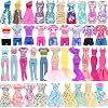 11 Conjuntos de Ropa para Muñeca Sirena, Vestidos Florales, Atuendos para Muñecas de 11.5 Pulgadas | Incluye 2 Vestidos de Lentejuelas, 5 Vestidos de Sirena y Florales, 4 Tops, 4 Pantalones 2