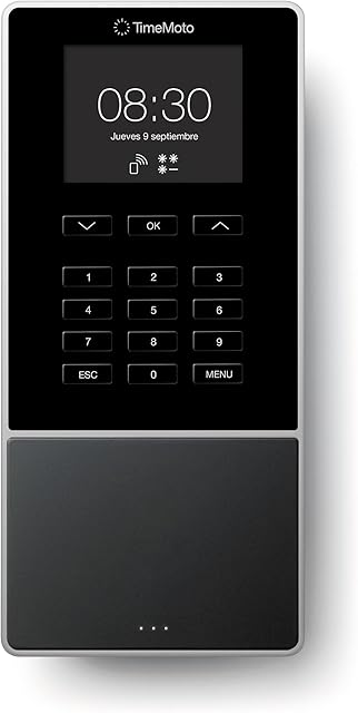 TimeMoto TM-616 - Clocking in System with RFID Reader for Up to 200 Users - Including Employee Management Software