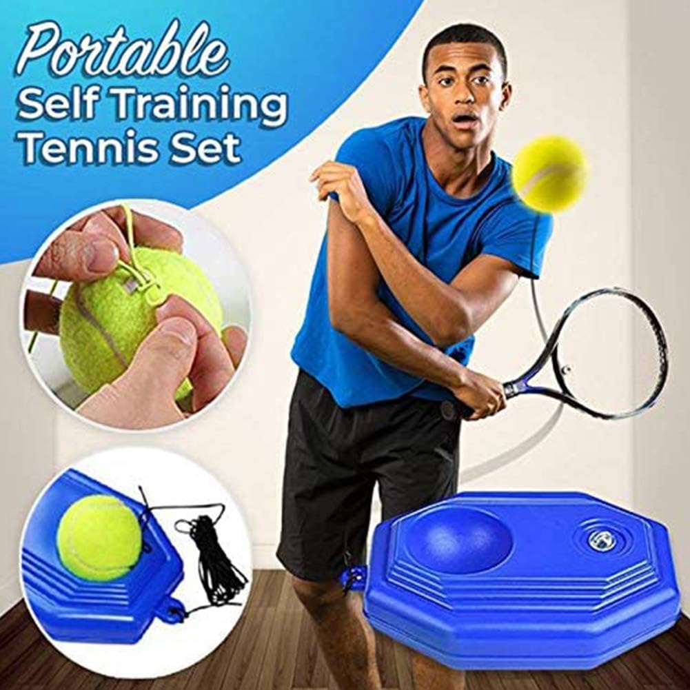 Jubaopen Tennis Trainer Rebounder Rebounder Ball Trainer Baseboard with Long Rope,Perfect Solo Tennis Trainers,Trainer Baseboard+Ball : Sports & Outdoors