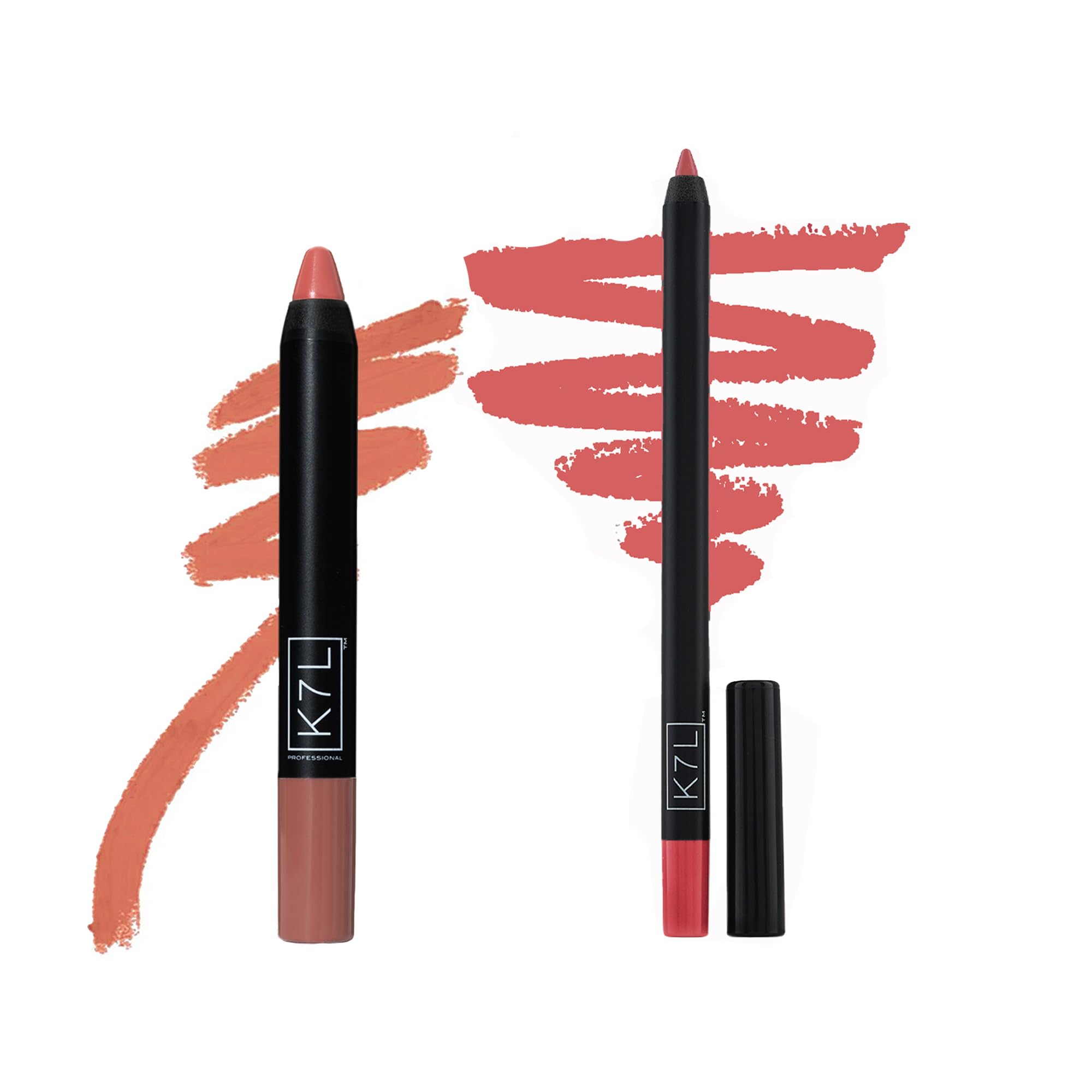 Amazon.com: K7L Nude Brown Matte Lipstick and Pink Lip Liner