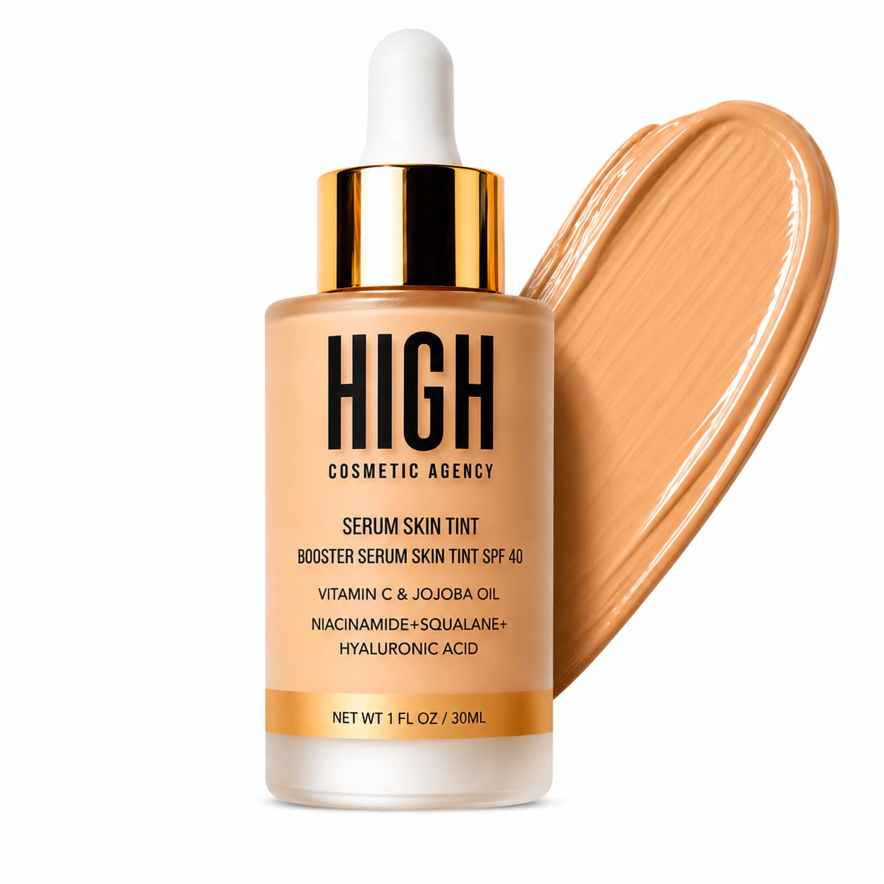 Booster Serum Skin Tint SPF 40 - Medium Aloe | Tinted Moisturizer with Niacinamide, Vitamin C & Hyaluronic Acid