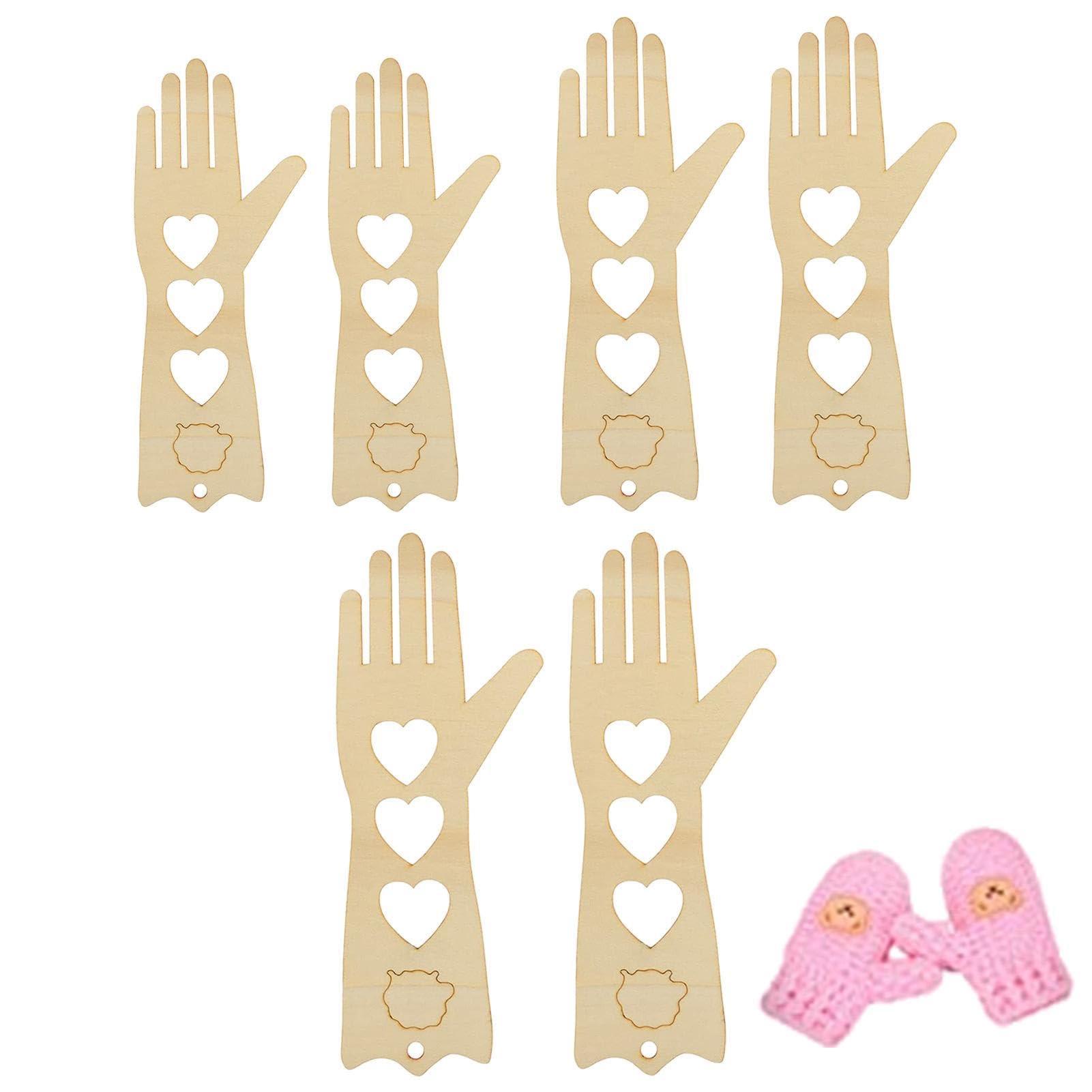Bloqueadores de guantes de madera: herramienta de modelo para tejer a mano