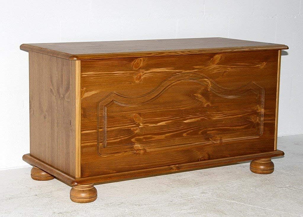 Steens Richmond Ottoman Pine Storage Chest - Beige : Home & Kitchen