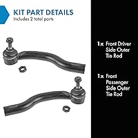 Vista 170 de TRQ Juego de barras de acoplamiento interiores delanteras 2 piezas compatibles con Acura RDX 2013-2018