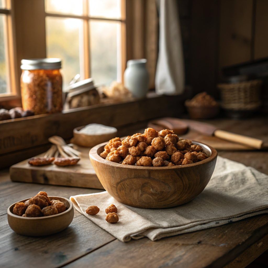 Belmont Peanuts Gourmet Butter Toffee Candied Peanuts, 20 oz (1 Pack) – Only 4 Ingredients, No Preservatives, 3g Protein – A Premium, Sweet, Buttery, Salty, Crunchy, Hand Seasoned Snack