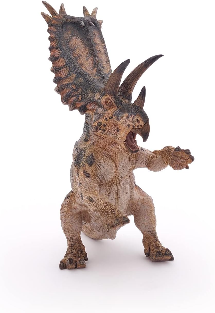 Papo - Realistic Pentaceratops Dinosaur Figure - Ages 3+ - Dinosaurs Collection - Educational Play Herbivorous Dinosaur - Gift Idea Toy for Girls and Boys
