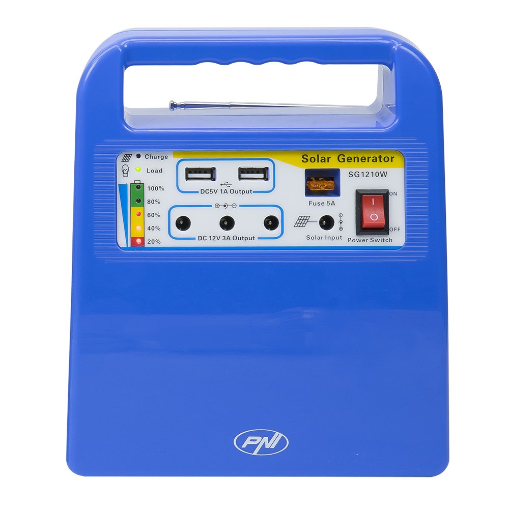 PNI PNI-SUNH01 Układ Fotowoltaiczny, 10 W, 12 V, Wielokolorowy, 36 x 24 x 1.7 cm