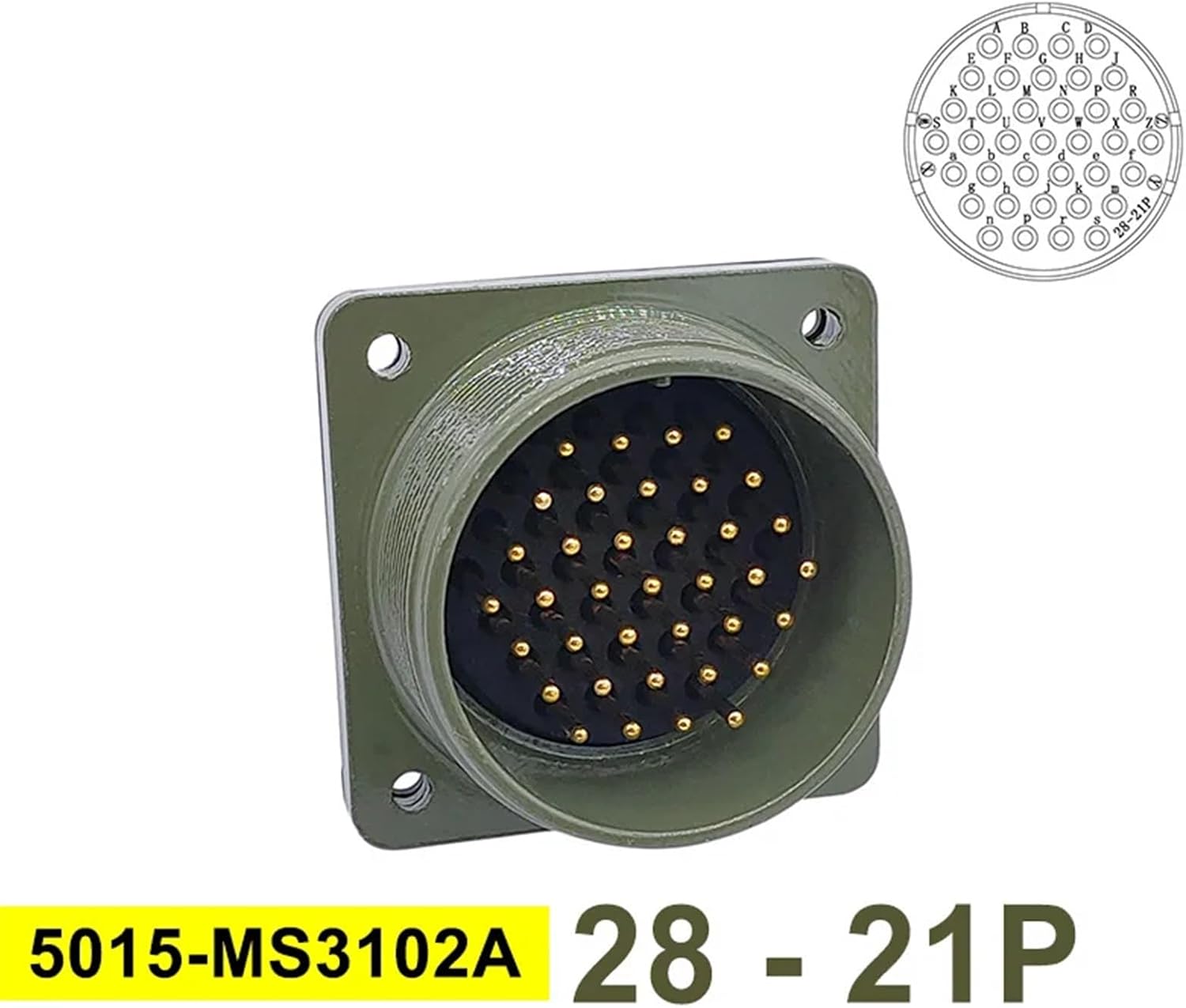 Military Specification Connectors 5015 28-15 28-21 MIL-C Circular Connectors MS3102 MS3106 MS3108 Socket 1Pcs(Socket 3102 28-21P)