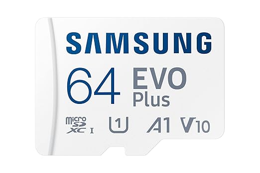 Samsung EVO Plus 64GB microSDXC UHS-I U1 130MB/s Full HD & 4K UHD Memory Card with Adapter (MB-MC64KA) at Rs. 479