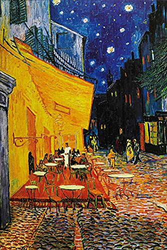 Panther Print Stampa Artistica da Parete su Tela di Vincent Van Gogh The Cafè? Terrazza sulla Place Du Forum (45,7 x 30,5 cm