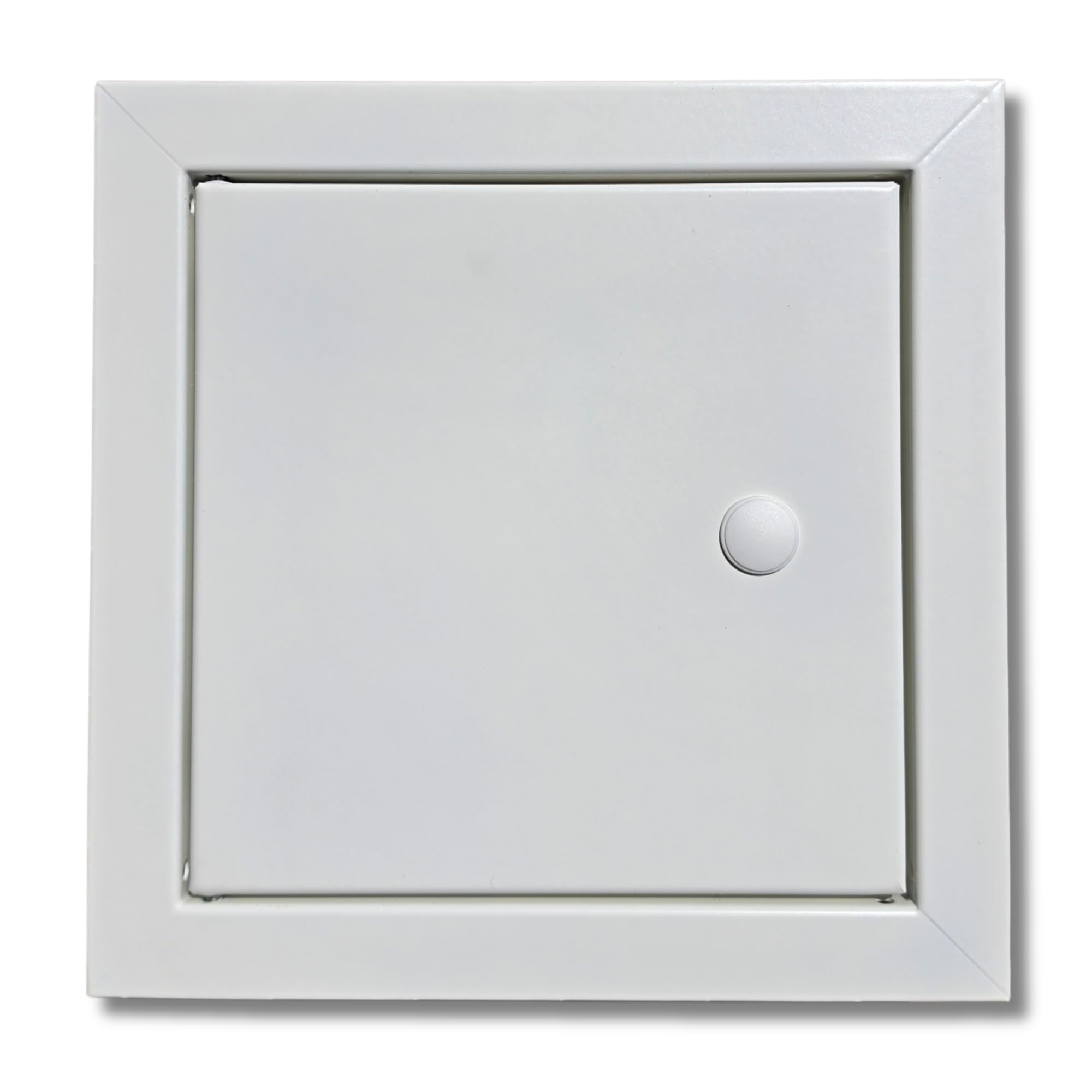 Fire Rated Access Panel 200mm x 200mm with Lock & Key, White Powder Coated Zintec Steel Inspection Hatch for Walls & Ceilings