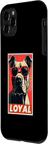 Vista 23 de iPhone 15 Pro Max Dogo Argentino Loyal Dog Vintage Pet Mom Dad Case