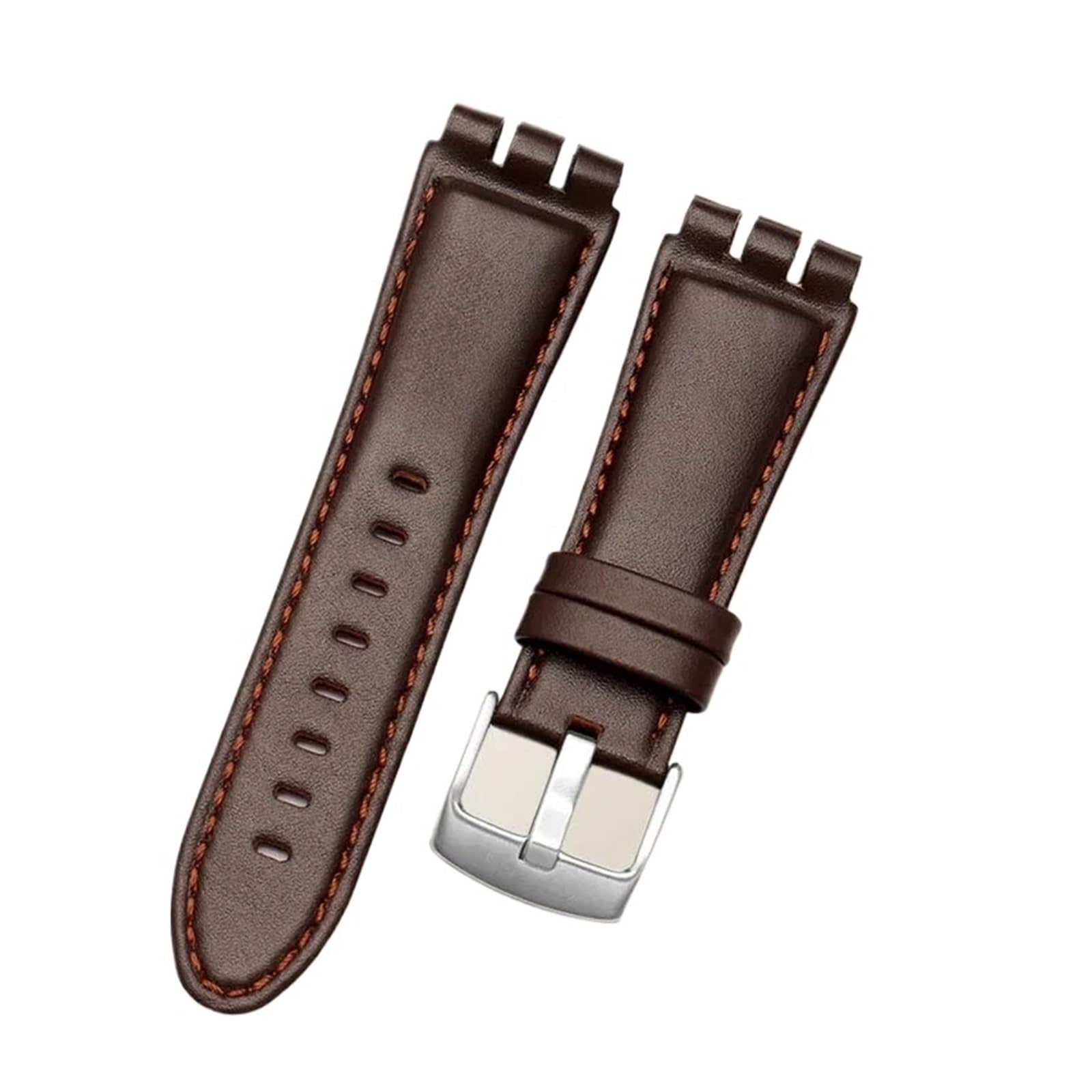 Bracelet de montre en cuir de veau, 23MM, fermoir en acier, Compatible avec Swatch IRONY YOS440 449 448 401G, Bracelet de montre for homme