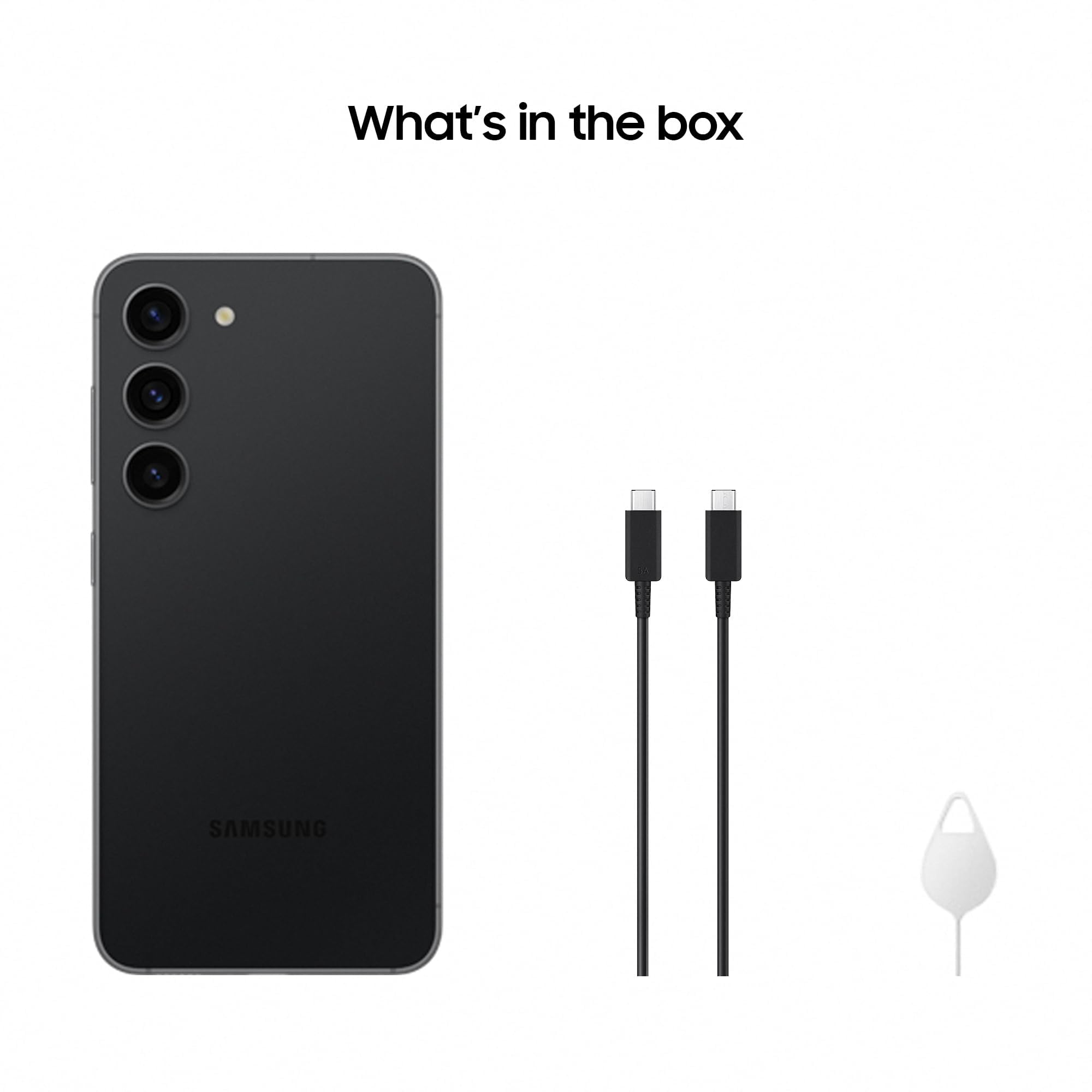 Samsung Galaxy S23 AI-Android-Smartphone, 128GB, 3.900mAh Akku, Smartphone ohne Vertrag Phantom Black inkl. 36 Monate Herstellergarantie [Exklusiv bei Amazon]