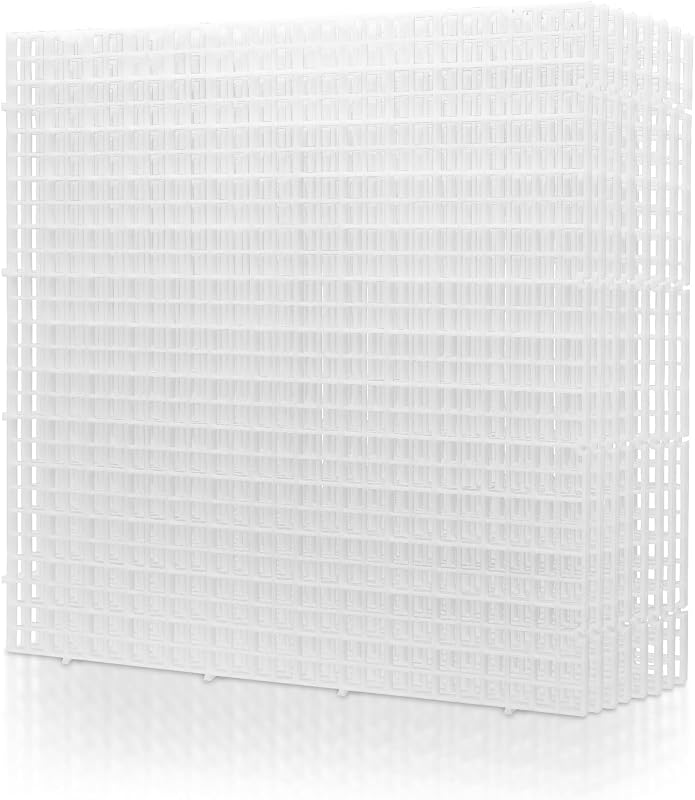 Divisória de Aquário LINLAN em Plástico PP para Filtragem e Aquascaping, 30 x 30 cm, Pacote com 8