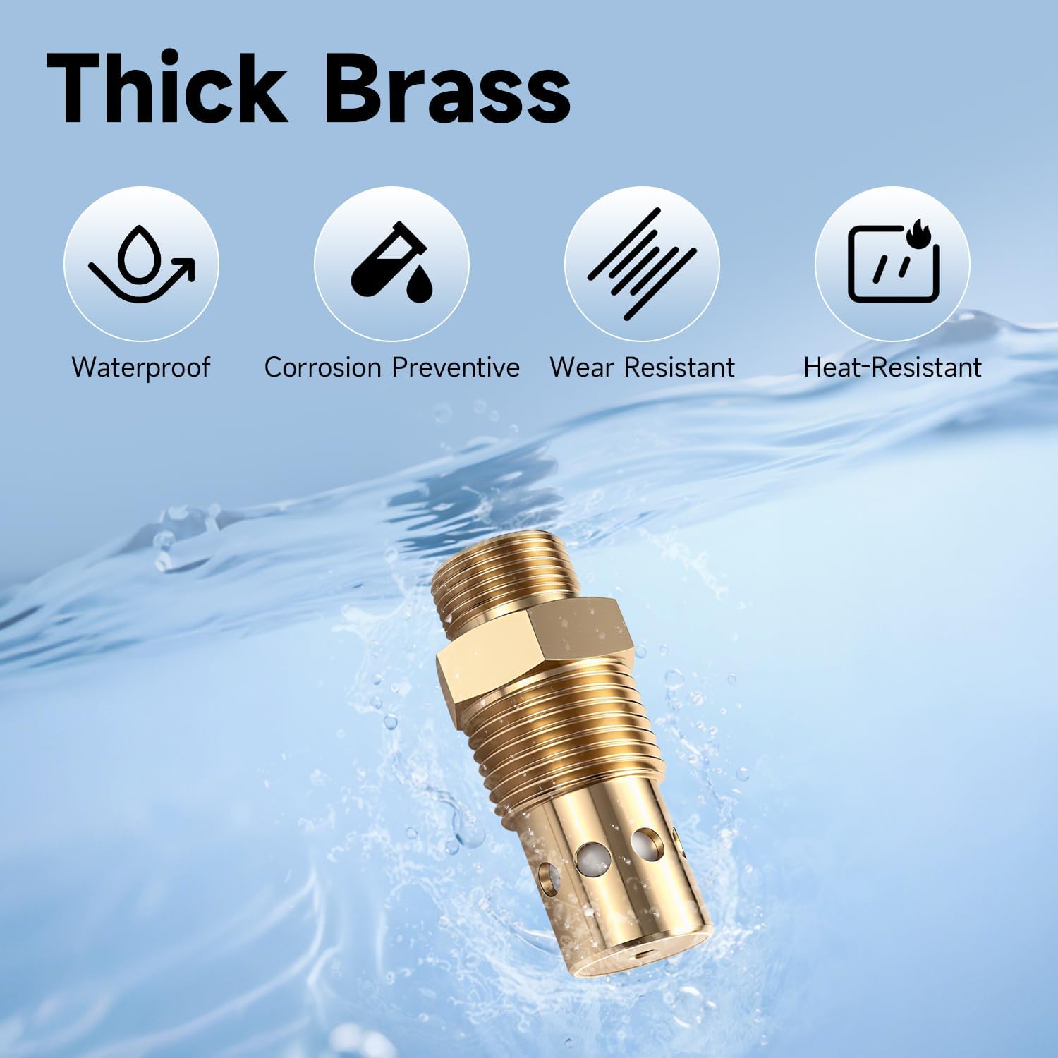 Air Compressor Check Valve 1/2 npt & 1/2 CFPC Compatible With DeVilbiss Craftsman 5HP Models IRL6560V 5E60VAD Replace#: CAC-437-2