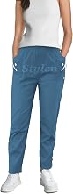 URBAN STITCH Trouser for Women UK Casual Full Length Elasticated High Waist Pants with Stretch Light Weight Summer Straight fit Ladies Bottoms